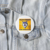Badge Rond 7,6 Cm Ennemis d'écrasement de loup de courage (En situation)