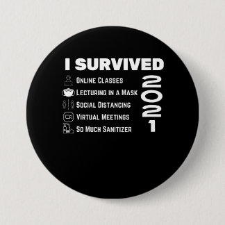 Badge Rond 7,6 Cm Enseignants Dernier Day of School 2021 Édition vid