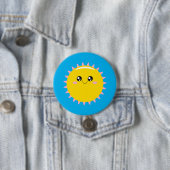Badge Rond 7,6 Cm Ensoleillement (En situation)