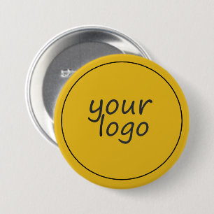 Badge Rond 7,6 Cm Entreprise personnalisée Couleur or