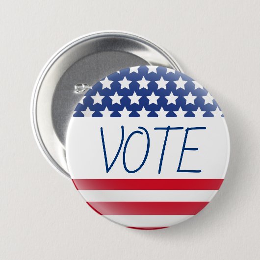 Badge Rond 7,6 Cm Épingle d'indicateur de vote (Devant & derrière)