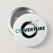 Badge Rond 7,6 Cm Épingle du logo CYOverture (Devant & derrière)