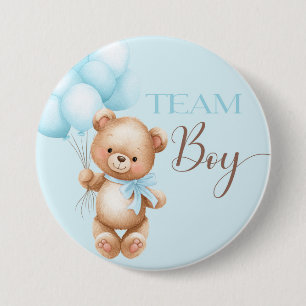Badge Rond 7,6 Cm Épingle ronde ours pour la révélation de l'équipe