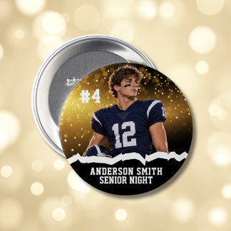 Badge Rond 7,6 Cm Épinglette personnalisée avec photo de football po