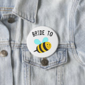 Badge Rond 7,6 Cm Épouse à Bee (En situation)