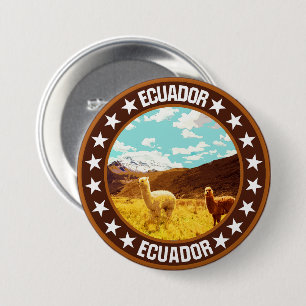 Badge Rond 7,6 Cm Équateur