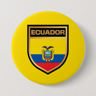 Badge Rond 7,6 Cm Equateur