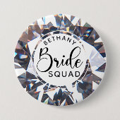 Badge Rond 7,6 Cm Équipe Chic Diamond Bride Personnalisée (Devant)