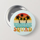 Badge Rond 7,6 Cm Équipe de croisière (Devant & derrière)