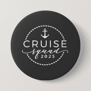 Badge Rond 7,6 Cm Équipe de croisière 2025 tenue de correspondance f