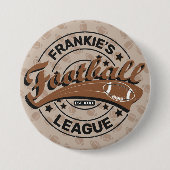 Badge Rond 7,6 Cm Équipe de joueurs de football (Devant)