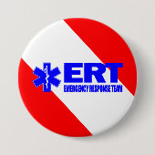 Badge Rond 7,6 Cm Équipe d'intervention d'urgence ERT (Devant)