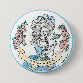 Badge Rond 7,6 Cm Équipe Marie Antoinette