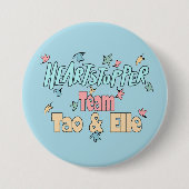 Badge Rond 7,6 Cm Équipe Tao Et Elle Blue (Devant)