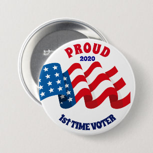 Badge Rond 7,6 Cm Ęr ÉLECTEUR FIER de FOIS