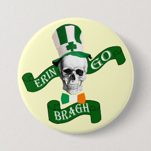 Badge Rond 7,6 Cm Erin go bragh St Patrick's day