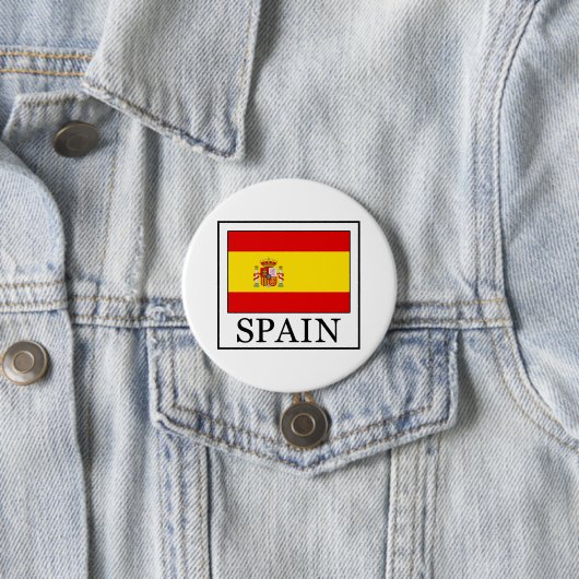 Badge Rond 7,6 Cm Espagne (En situation)