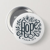 Badge Rond 7,6 Cm Espoir (Devant & derrière)