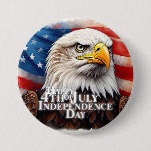 Badge Rond 7,6 Cm Esprit d'indépendance