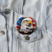 Badge Rond 7,6 Cm Esprit d'indépendance (En situation)