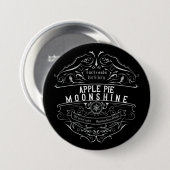 Badge Rond 7,6 Cm Étiquette de Moonshine des Appalaches (Devant & derrière)