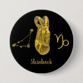 Badge Rond 7,6 Cm Étoile de Steinbock, or (Devant)
