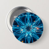 Badge Rond 7,6 Cm Étoile synaptique (Devant & derrière)
