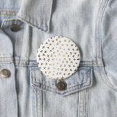Badge Rond 7,6 Cm étoiles métalliques - or (En situation)