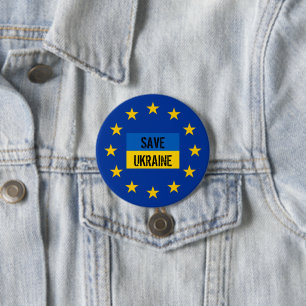 Badge Rond 7,6 Cm europe ukraine