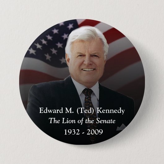Badge Rond 7,6 Cm Évènements mémorables d'Edouard (Ted) Kennedy (Devant)