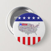 Badge Rond 7,6 Cm Express III de thé (Devant & derrière)