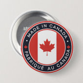 Badge Rond 7,6 Cm Fabriqué au Canada (Devant & derrière)