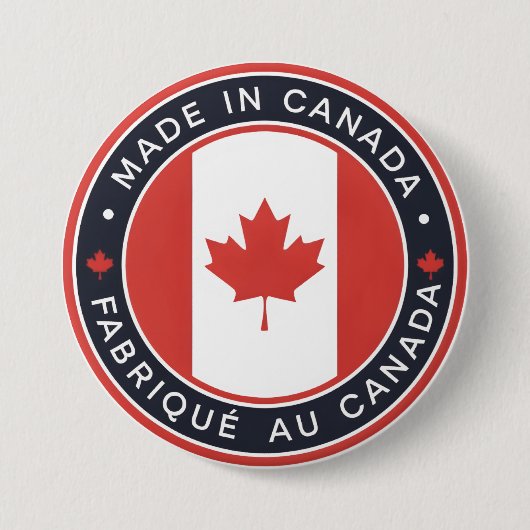 Badge Rond 7,6 Cm Fabriqué au Canada (Devant)