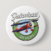 Badge Rond 7,6 Cm Fabuleux patch de voyage Devon. (Devant)