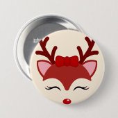 Badge Rond 7,6 Cm Face de Christmas (Devant & derrière)