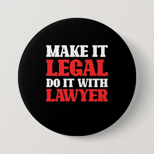 Badge Rond 7,6 Cm Faites-le avec un avocat (Devant)