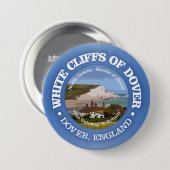 Badge Rond 7,6 Cm Falaises blanches de Dover (e) (Devant & derrière)