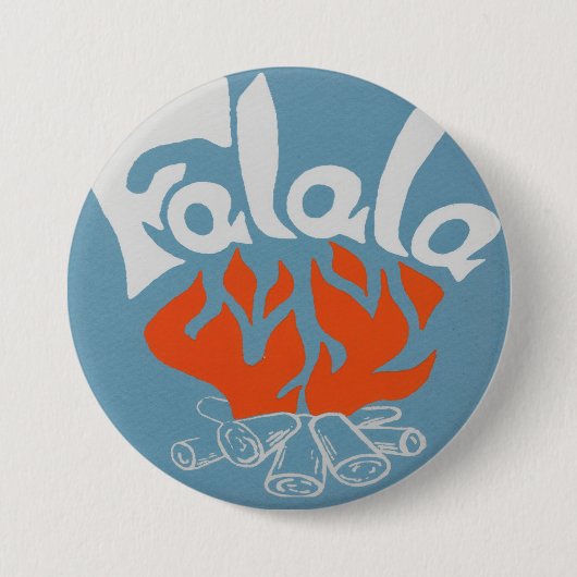 Badge Rond 7,6 Cm FaLaLa (Devant)