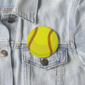Badge Rond 7,6 Cm Fan du base-ball (En situation)