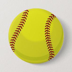 Badge Rond 7,6 Cm Fan du base-ball