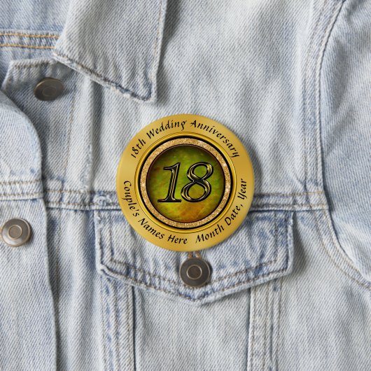 Badge Rond 7,6 Cm Faveurs d'anniversaire du plot réflectorisé (En situation)