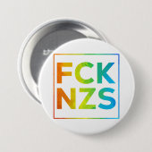 Badge Rond 7,6 Cm Fck NZS mit Rahmen (Devant & derrière)