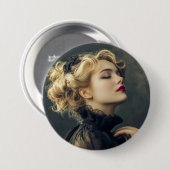 Badge Rond 7,6 Cm Femme de cirque (Devant & derrière)