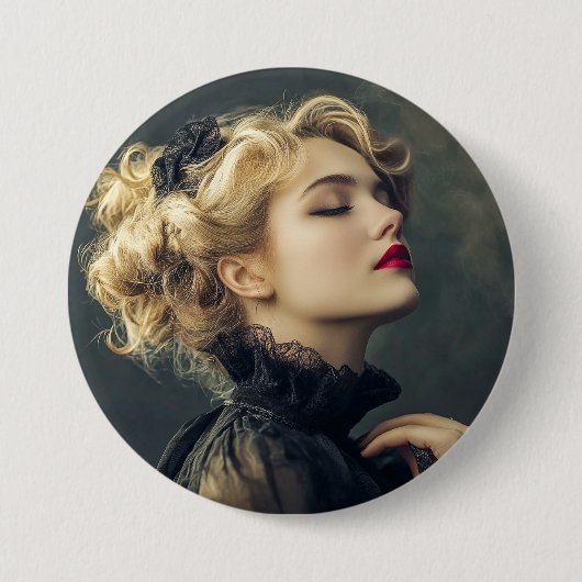 Badge Rond 7,6 Cm Femme de cirque (Devant)