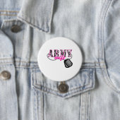 Badge Rond 7,6 Cm Femme de l'armée (En situation)