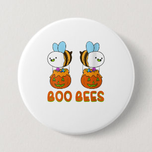Badge Rond 7,6 Cm Femmes Boo abeilles Trick Ou Treat Cute Honey Co