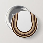 Badge Rond 7,6 Cm fer à cheval (Devant & derrière)