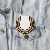Badge Rond 7,6 Cm fer à cheval (En situation)