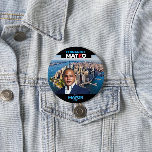 Badge Rond 7,6 Cm Fernando Mateo 2021 (En situation)
