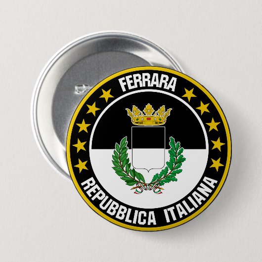 Badge Rond 7,6 Cm Ferrare (Devant & derrière)